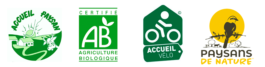 Accueil paysan, Certifié Agriculture Biologique, Accueil vélo, Paysans de nature